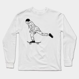 Skateboarding outline SK8 Long Sleeve T-Shirt